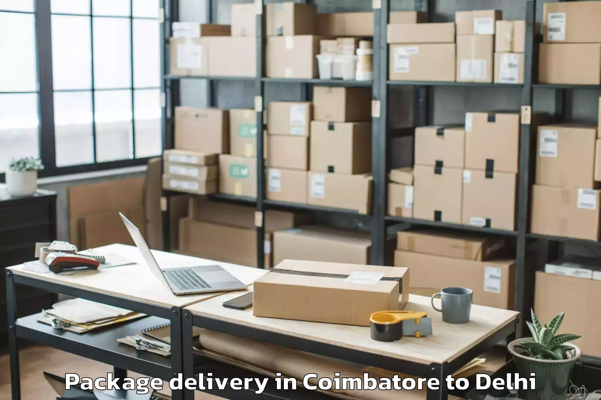 Affordable Coimbatore to Badarpur Package Delivery